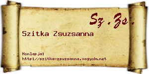 Szitka Zsuzsanna névjegykártya